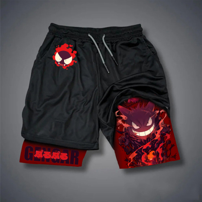 Unisex Casual Anime Streetwear Shorts-AnimeClothe