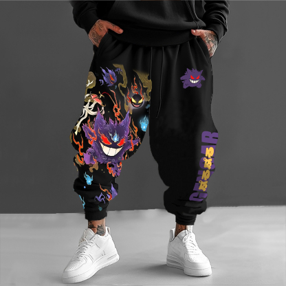 Unisex   Casual Anime Streetwear Pants-AnimeClothe