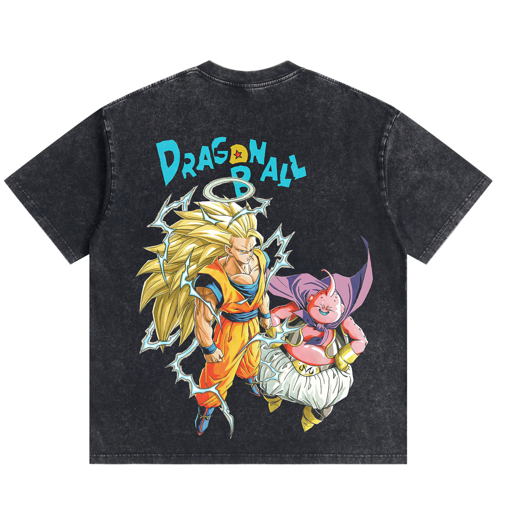 Dragon Ball Goku Vegeta Washed T-Shirt