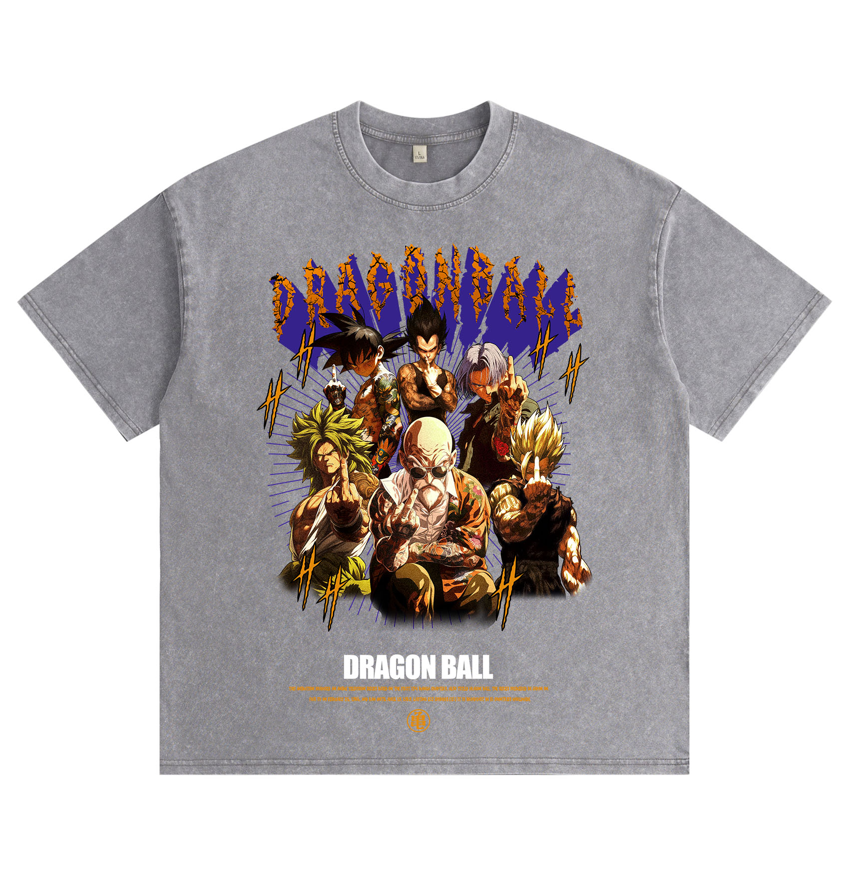 Dragon Ball International Gesture — Washed & Distressed T-Shirt