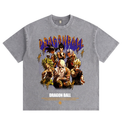 Dragon Ball International Gesture — Washed & Distressed T-Shirt