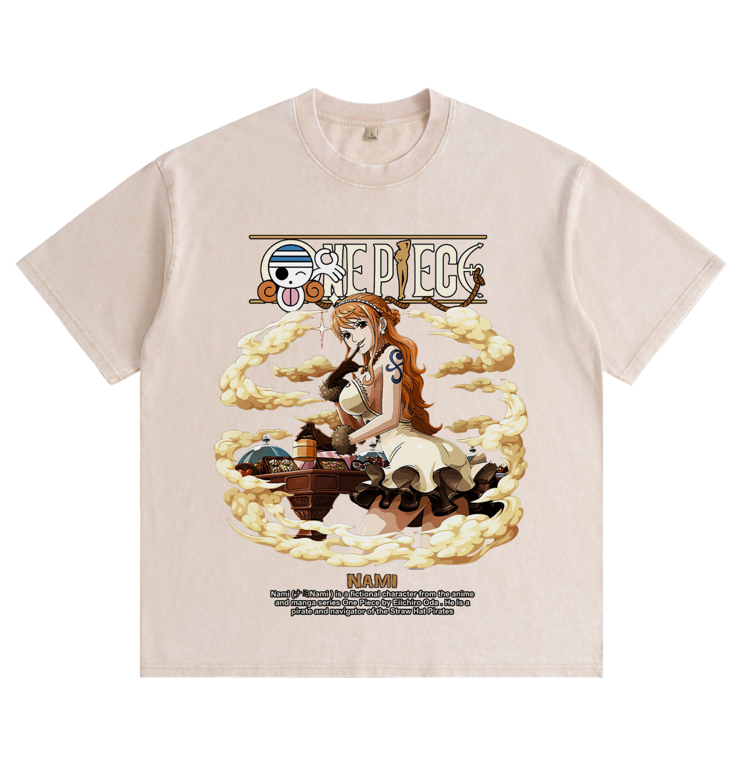 One Piece Nami  washed T-shirt