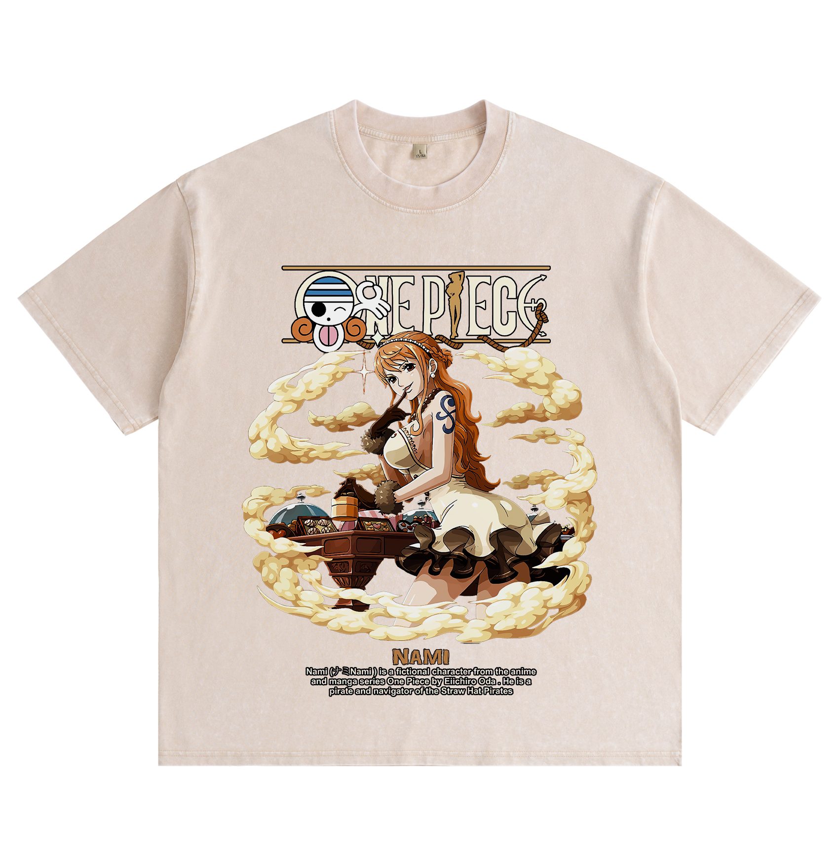 One Piece Nami  washed T-shirt
