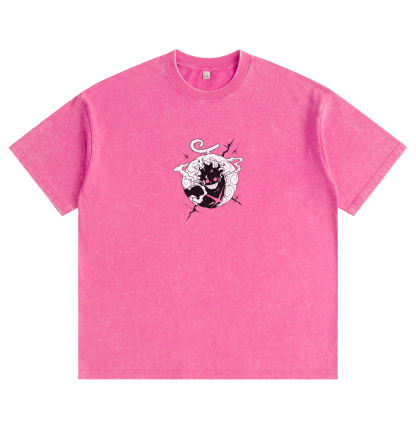 One Piece Luffy Gear 5 Distressed Washed T-Shirt