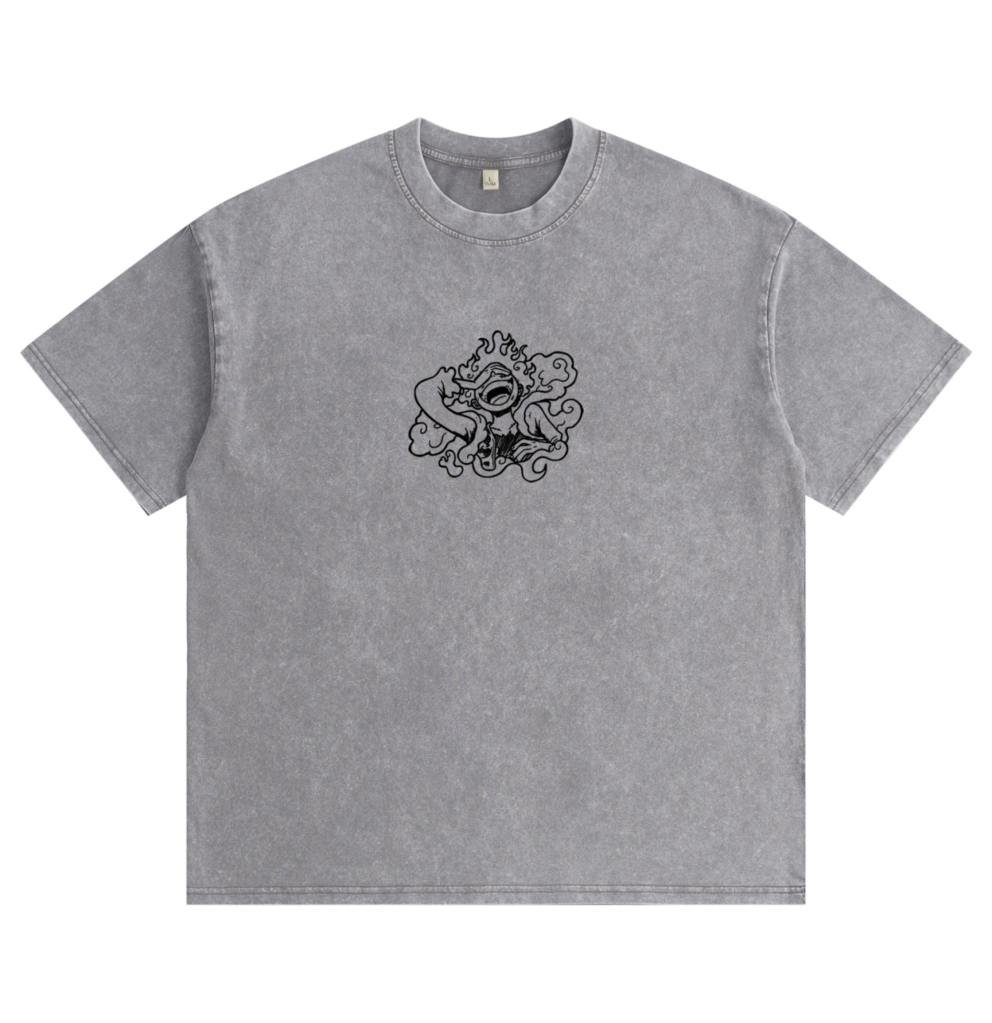 One Piece Luffy Gear 5 Distressed Washed T-Shirt