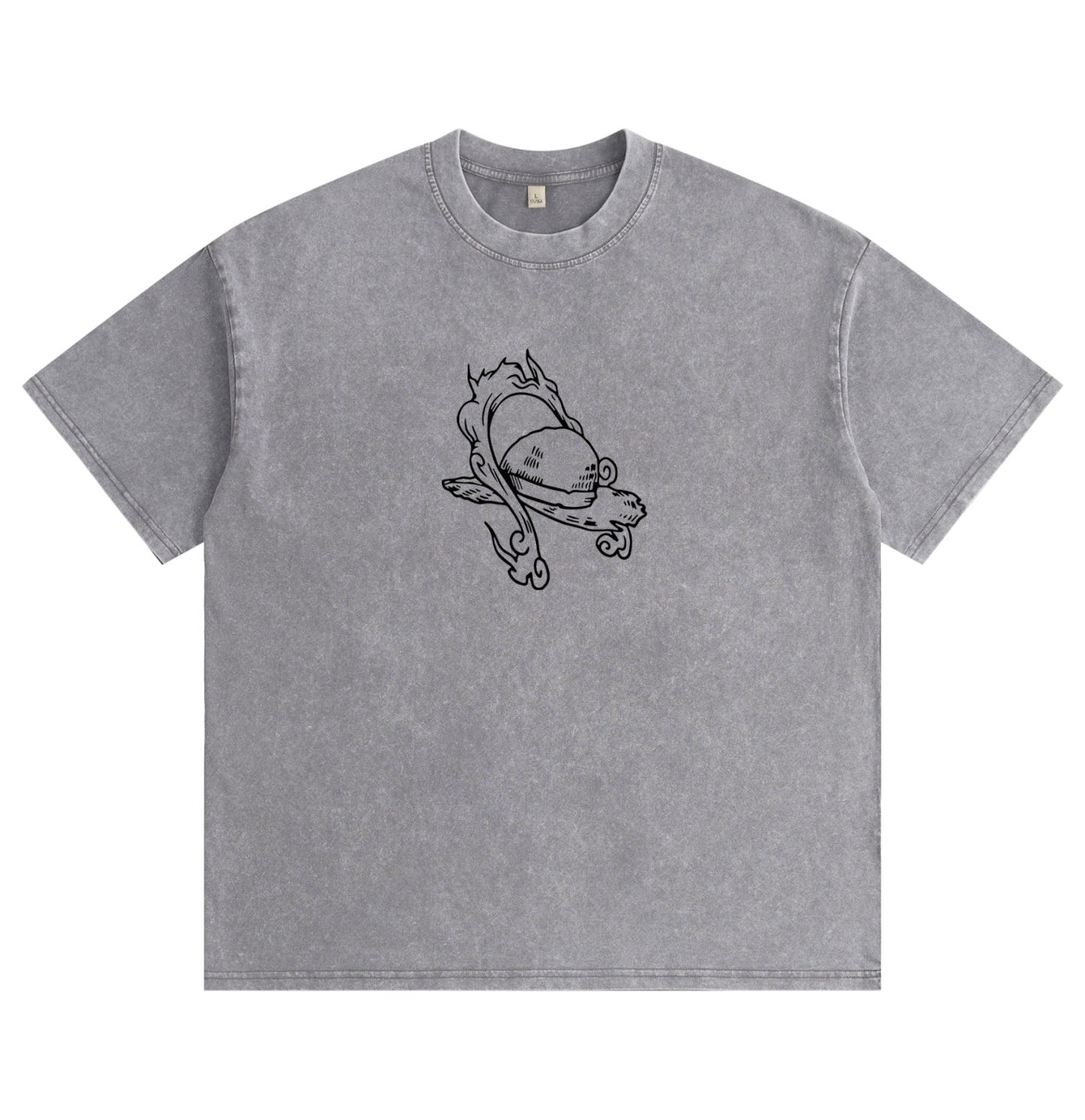 One Piece Luffy Gear 5 Distressed Washed T-Shirt