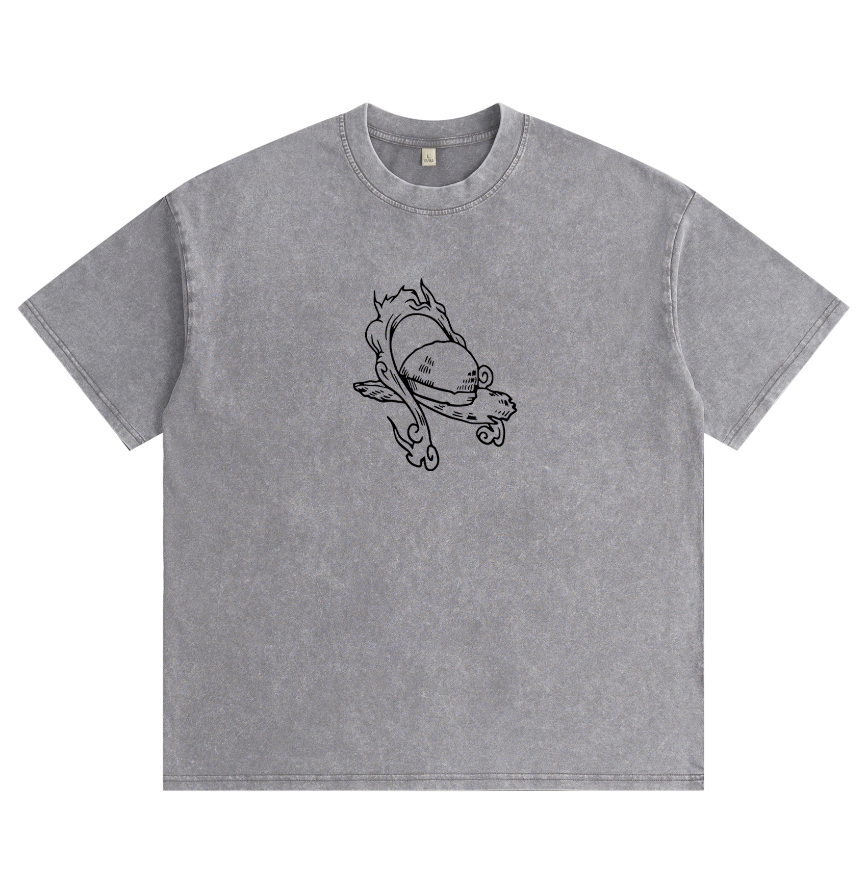 One Piece Luffy Gear 5 Distressed Washed T-Shirt
