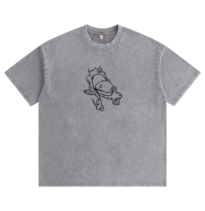 One Piece Luffy Gear 5 Distressed Washed T-Shirt