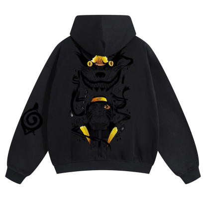 Oversized Unisex Anime Print Hoodie