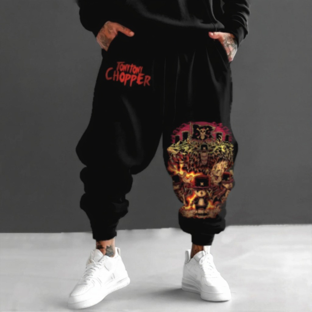 Unisex Anime Inspired Vintage Pants