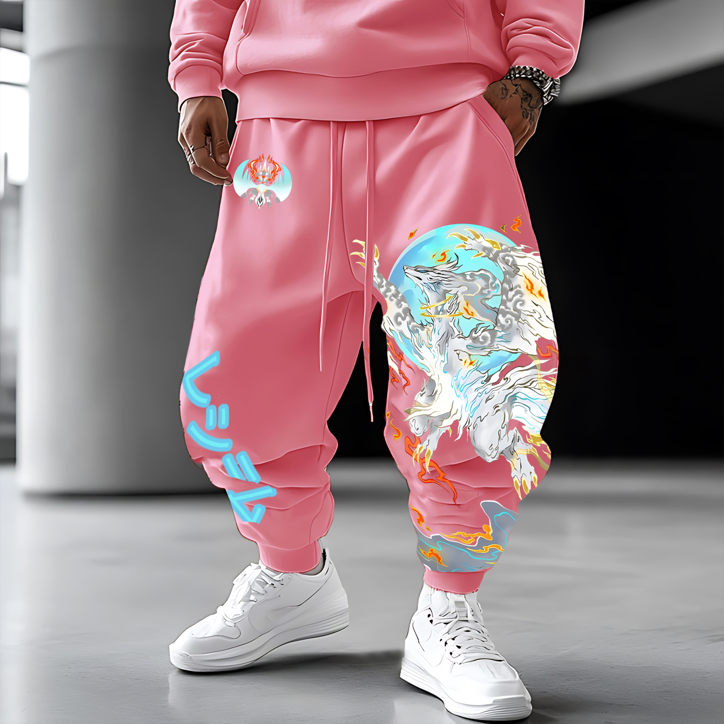 Unisex   Casual Anime Streetwear Pants-AnimeClothe