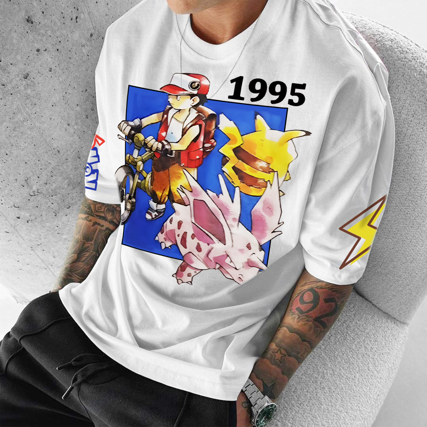 Unisex Anime Inspired Vintage T-Shirt-AnimeClothe