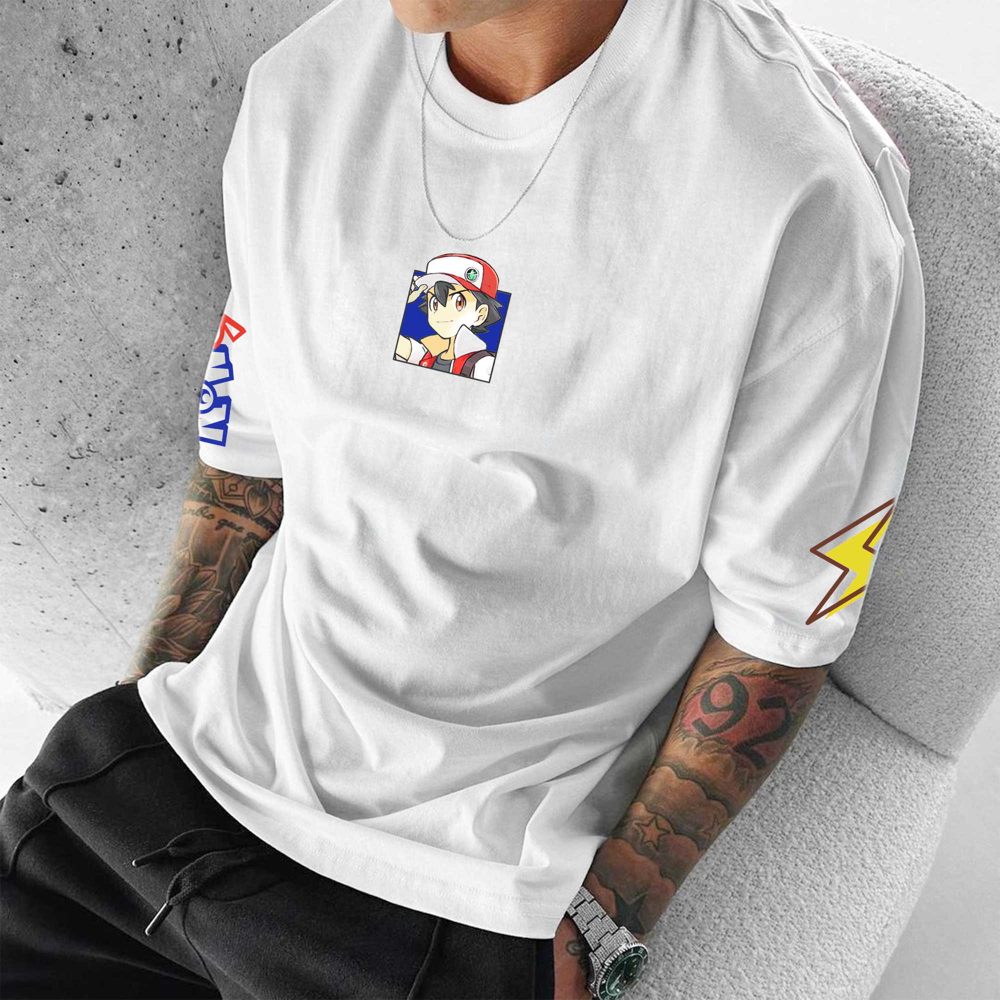 Unisex Anime Inspired Vintage T-Shirt-AnimeClothe