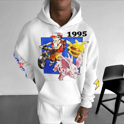 Unisex Anime Graphic Streetwear Vintage Hoodie-AnimeClothe