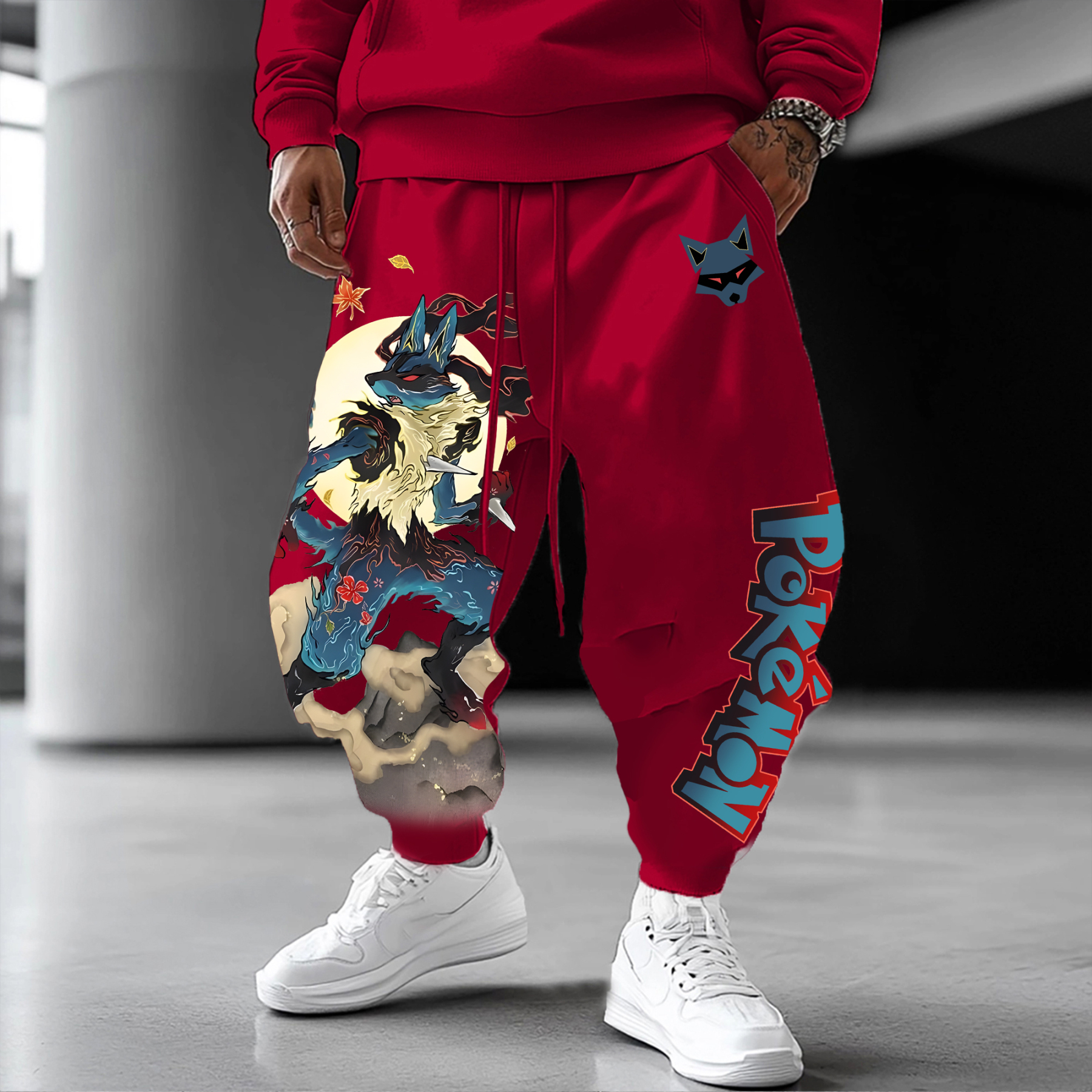 Unisex   Casual Anime Streetwear Pants-AnimeClothe