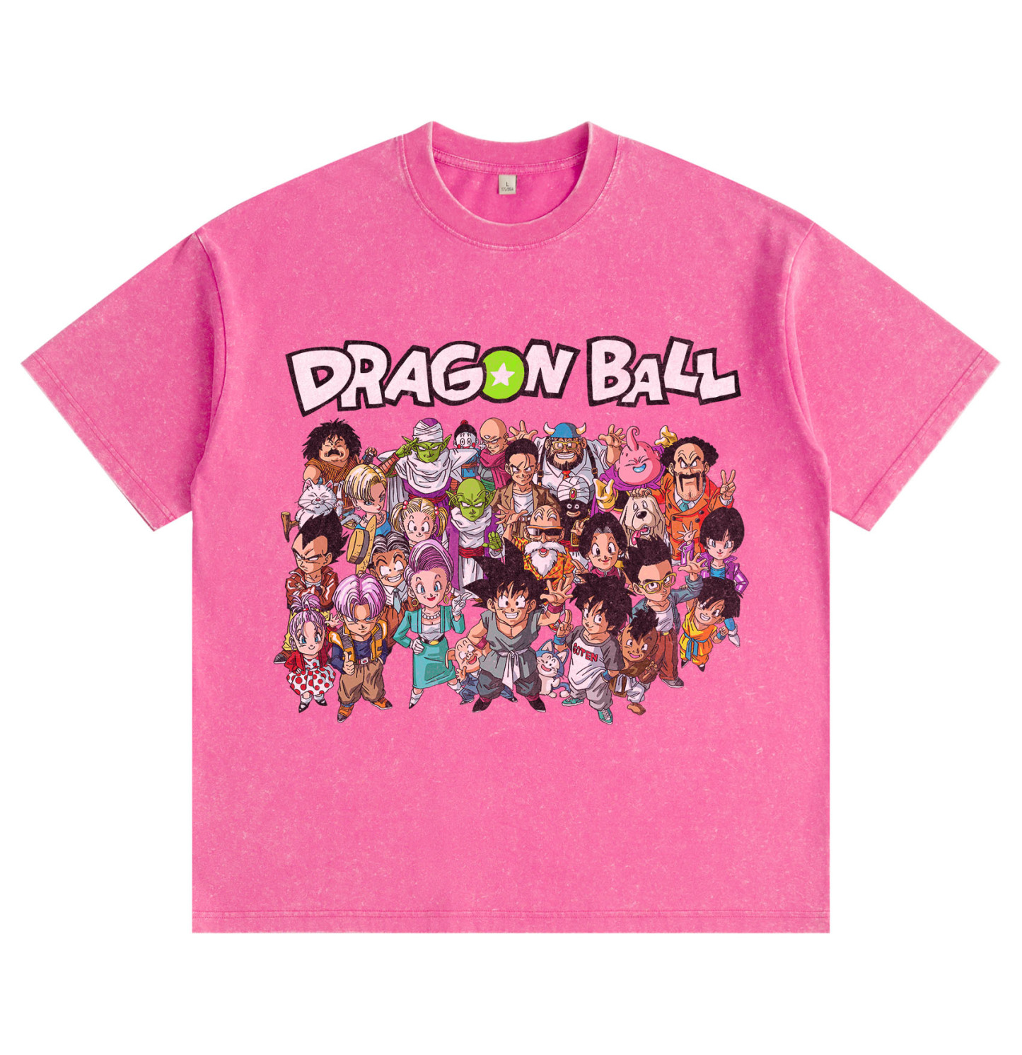 "Dragon Ball" Chibi Group Shot — Washed & Distressed T-Shirt