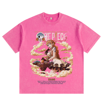 One Piece Nami  washed T-shirt