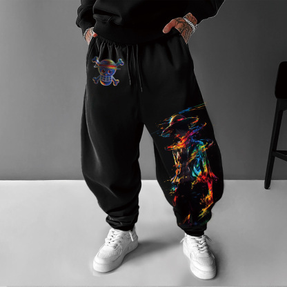 Unisex Anime Inspired Vintage Pants丨