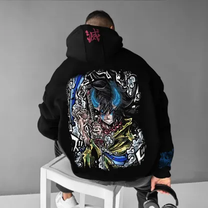 Unisex Anime Graphic Streetwear Vintage Hoodie
