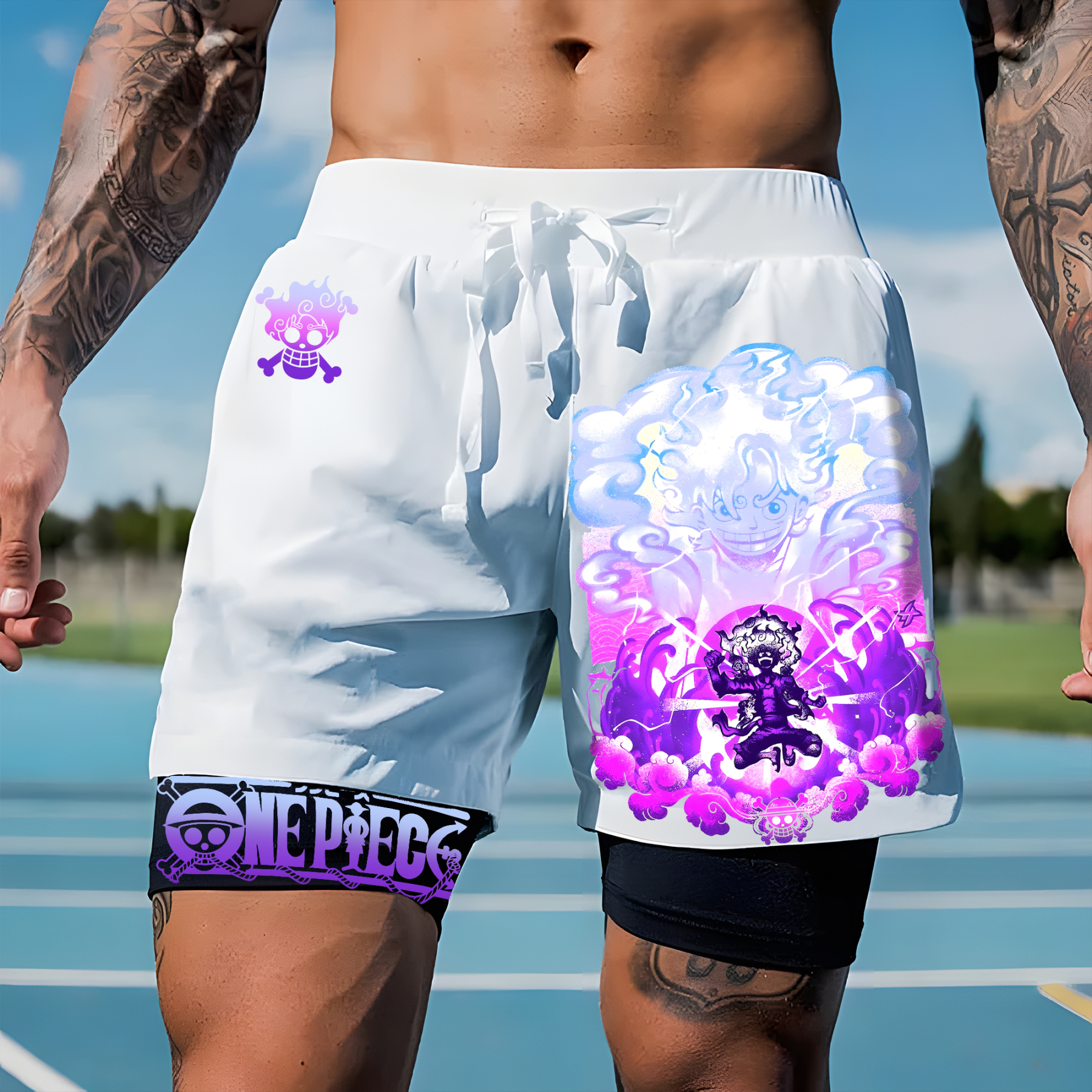Unisex “ONE PIECE” Casual Anime Streetwear Shorts