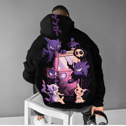 Unisex Anime Graphic Streetwear Vintage Hoodie-AnimeClothe