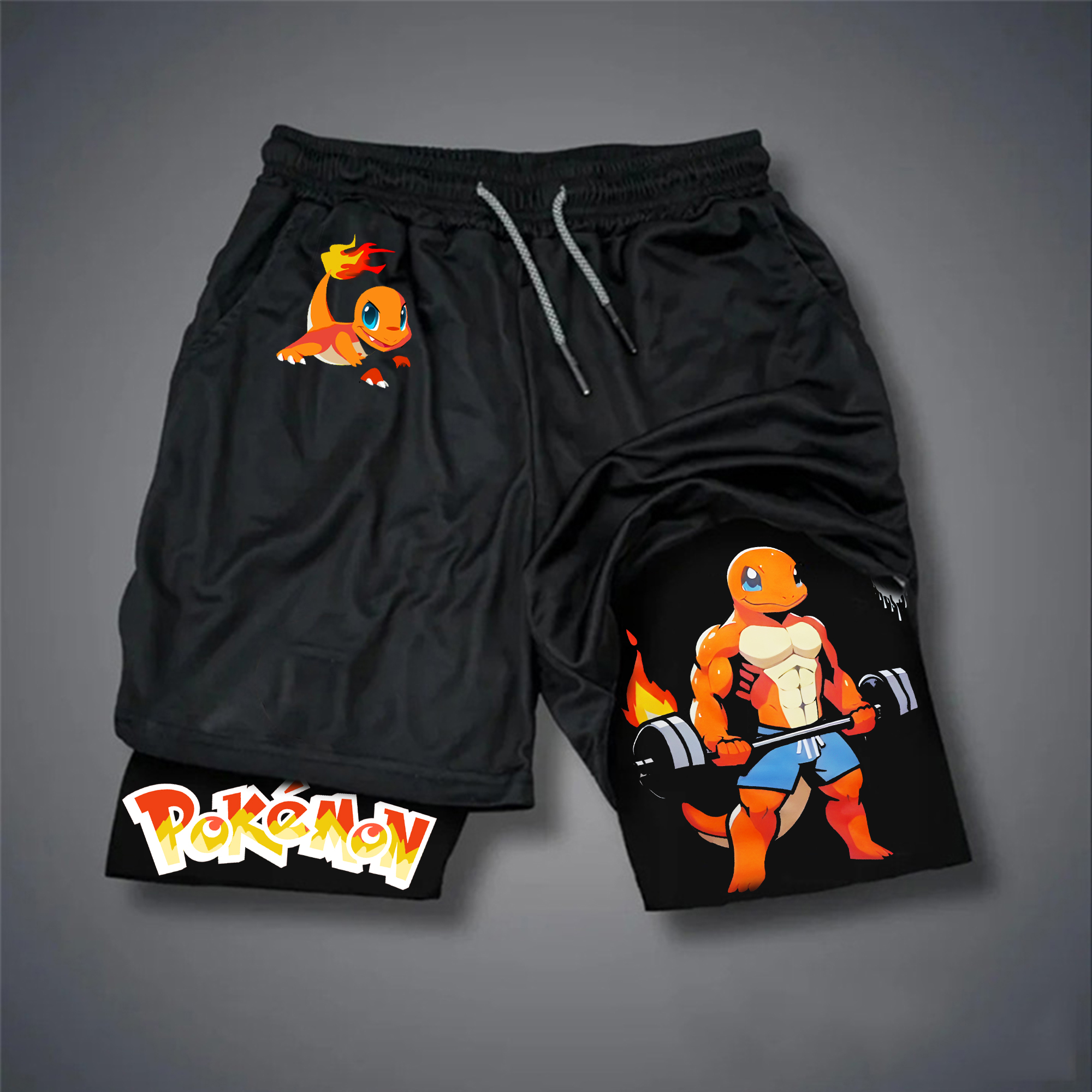 Unisex Casual Anime Streetwear Shorts-AnimeClothe