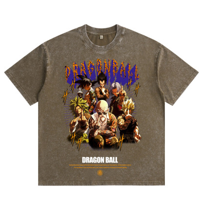 Dragon Ball International Gesture — Washed & Distressed T-Shirt
