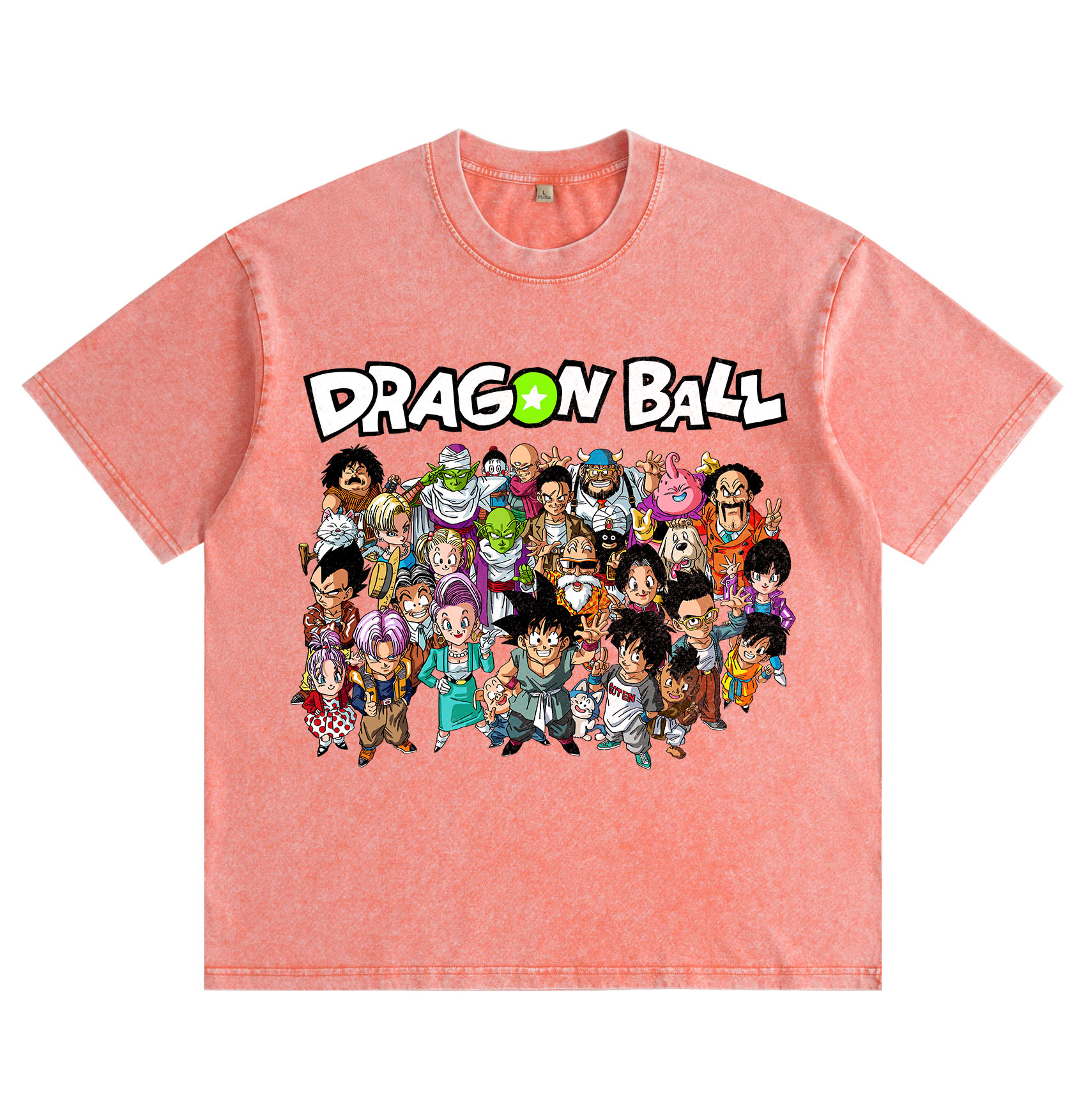 "Dragon Ball" Chibi Group Shot — Washed & Distressed T-Shirt