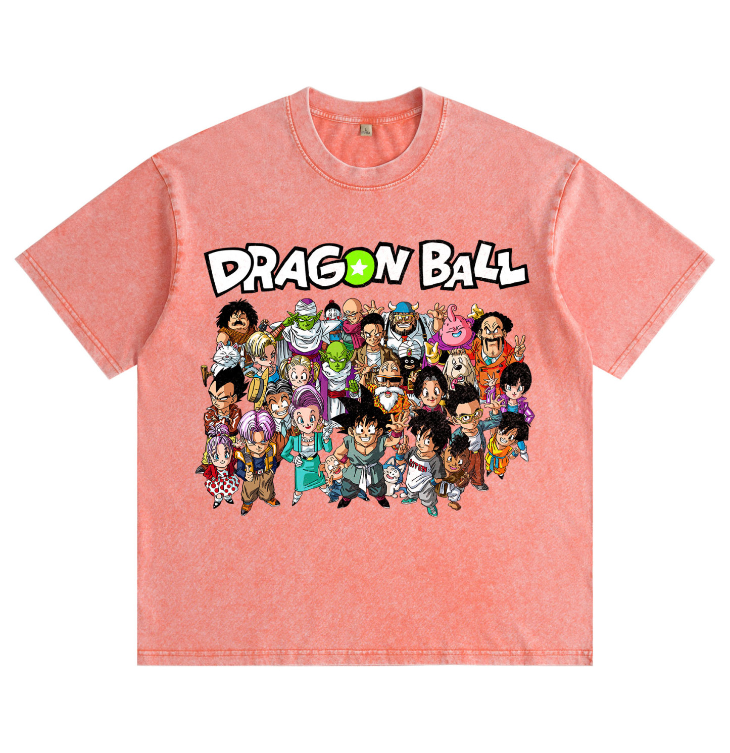 "Dragon Ball" Chibi Group Shot — Washed & Distressed T-Shirt