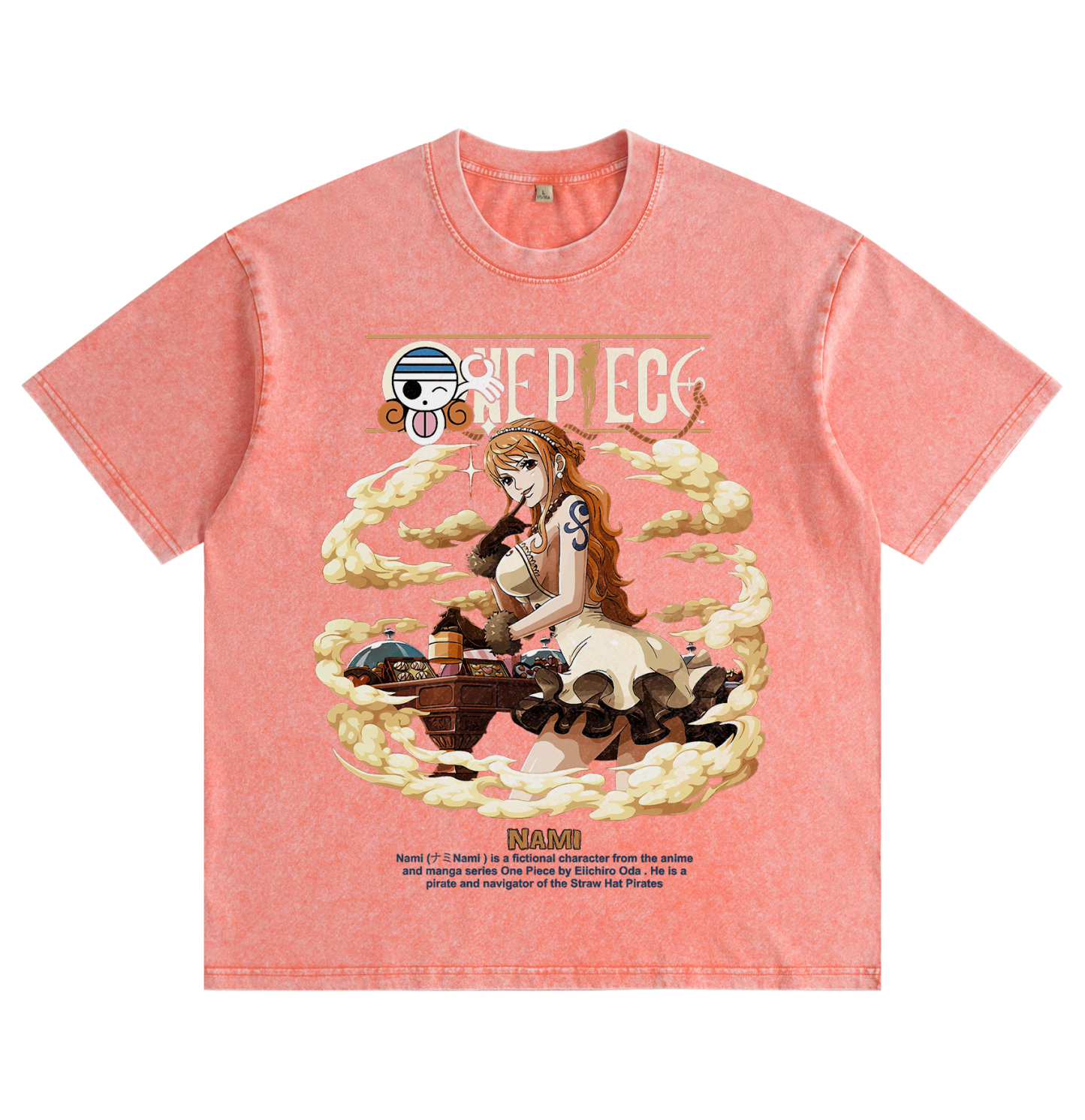 One Piece Nami  washed T-shirt