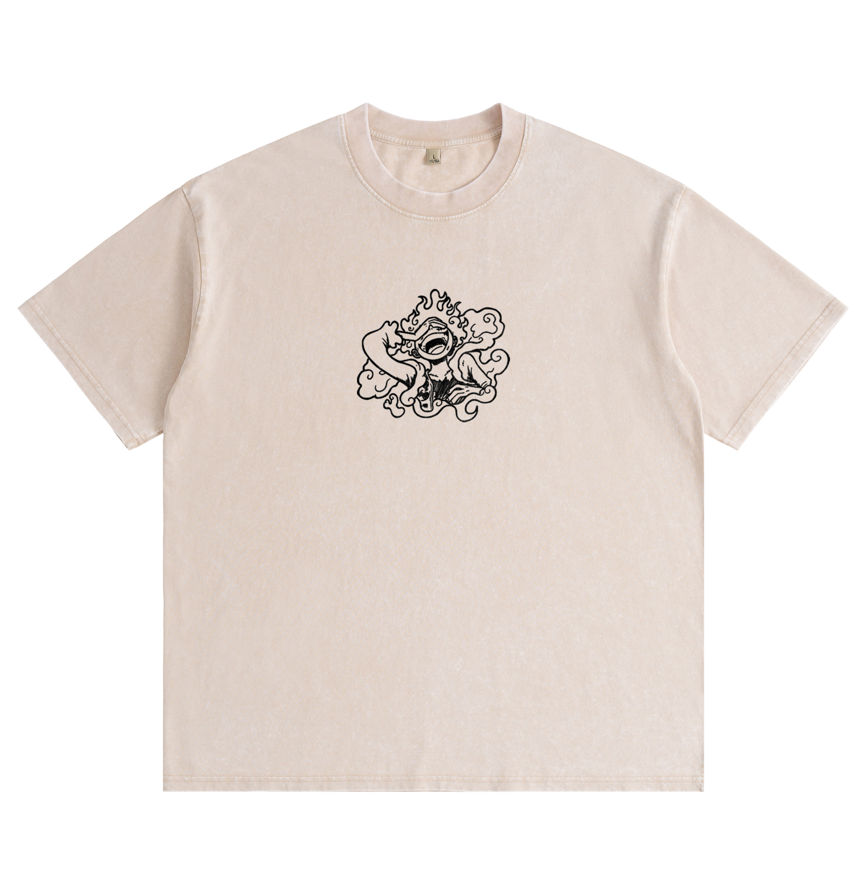 One Piece Luffy Gear 5 Distressed Washed T-Shirt