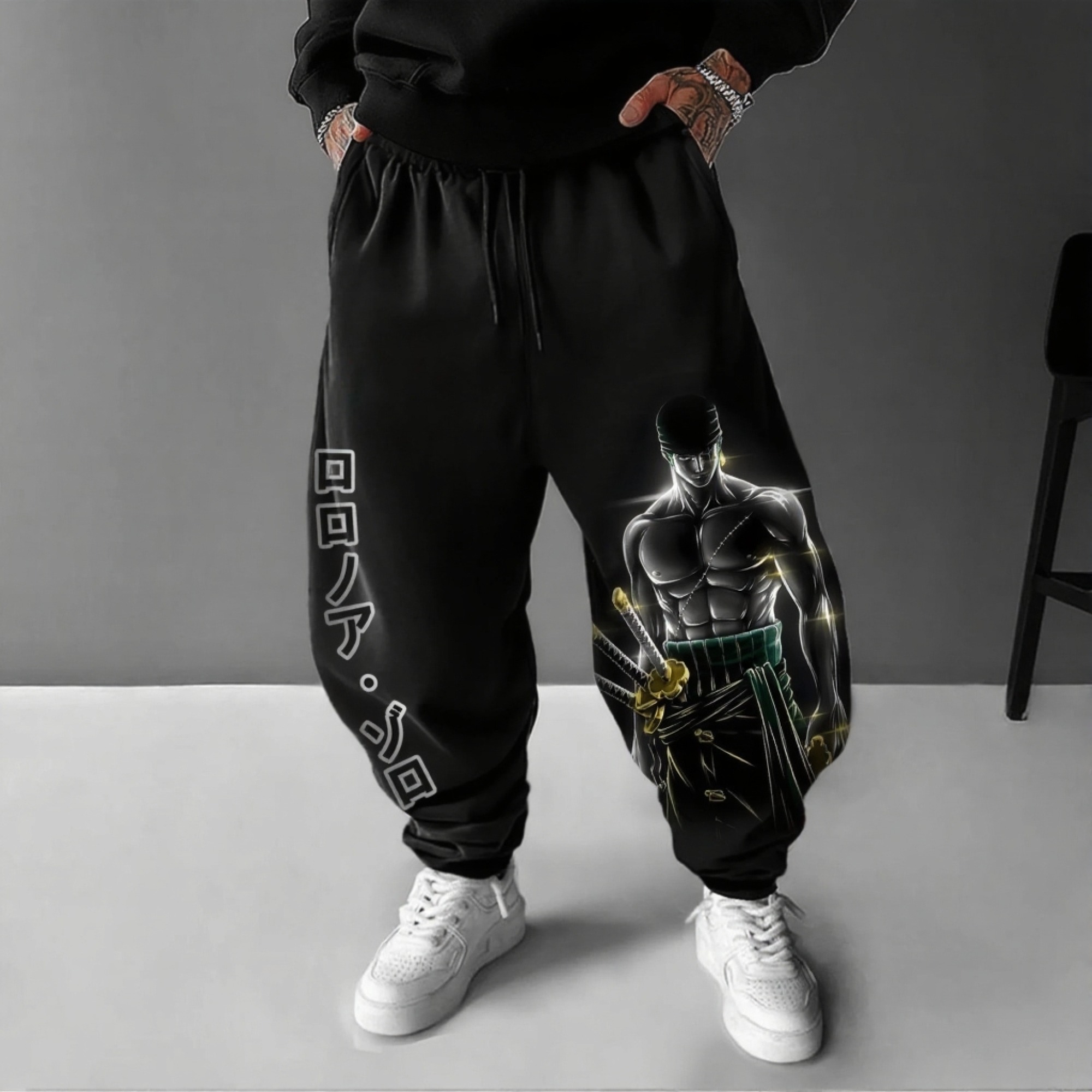 Unisex Anime Inspired Vintage Pants