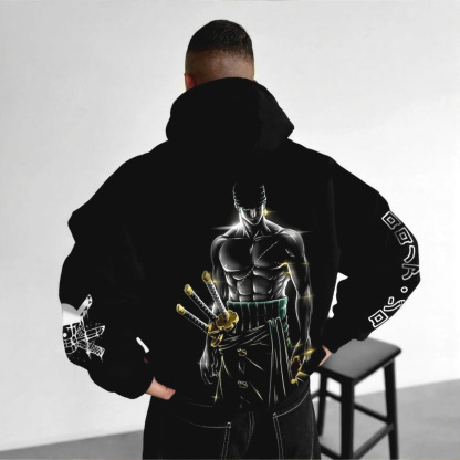 Unisex Anime Graphic Streetwear Vintage Hoodie