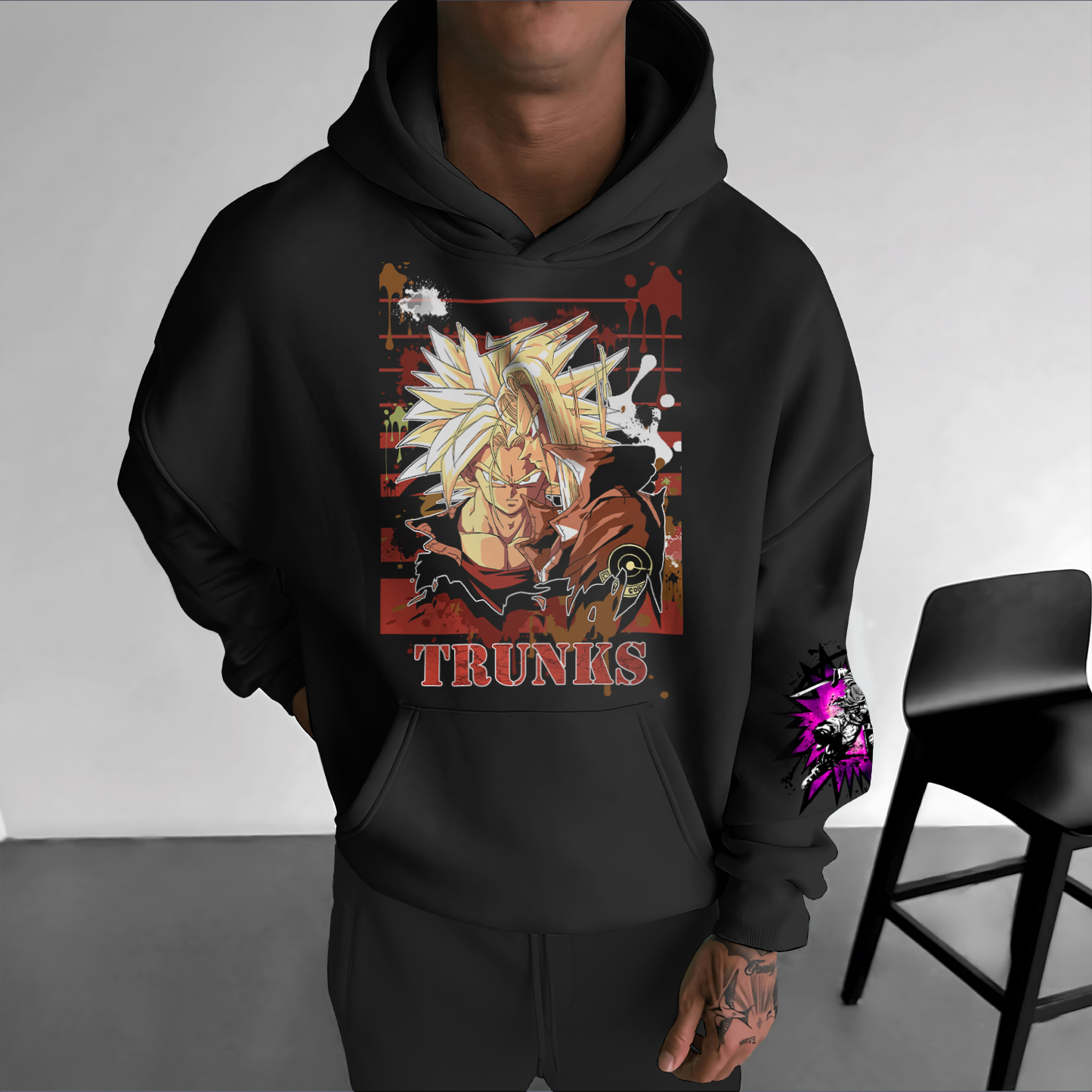 Unisex Anime Graphic Streetwear Vintage Hoodie