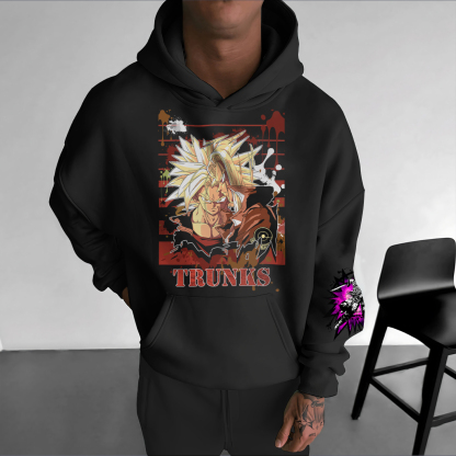 Unisex Anime Graphic Streetwear Vintage Hoodie