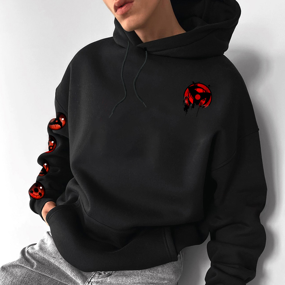 Oversized Unisex Anime Print Hoodie