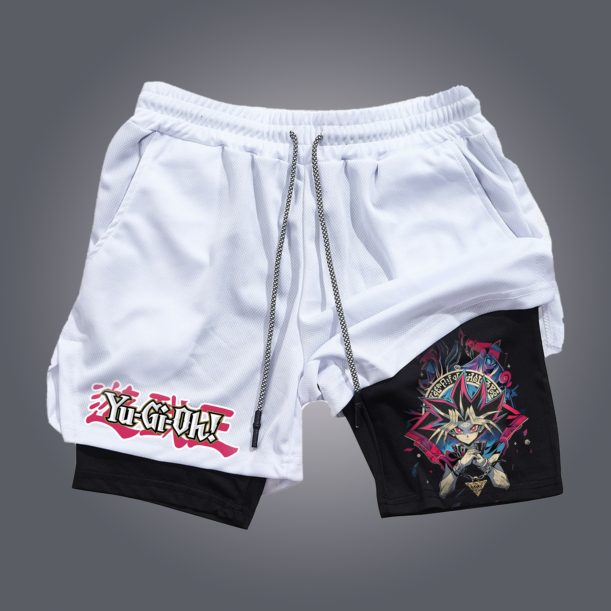 Unisex Anime Style Retro Shorts-AnimeClothe