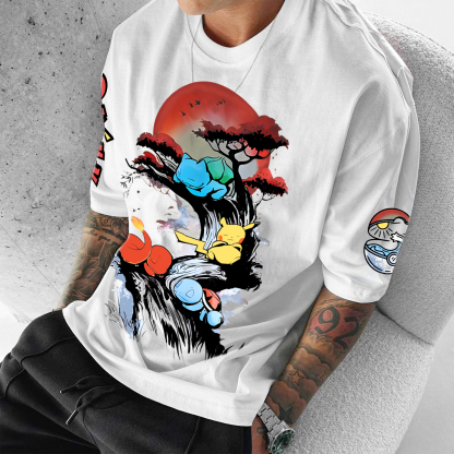 Unisex Anime Inspired Vintage T-Shirt-AnimeClothe