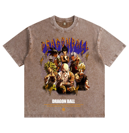 Dragon Ball International Gesture — Washed & Distressed T-Shirt