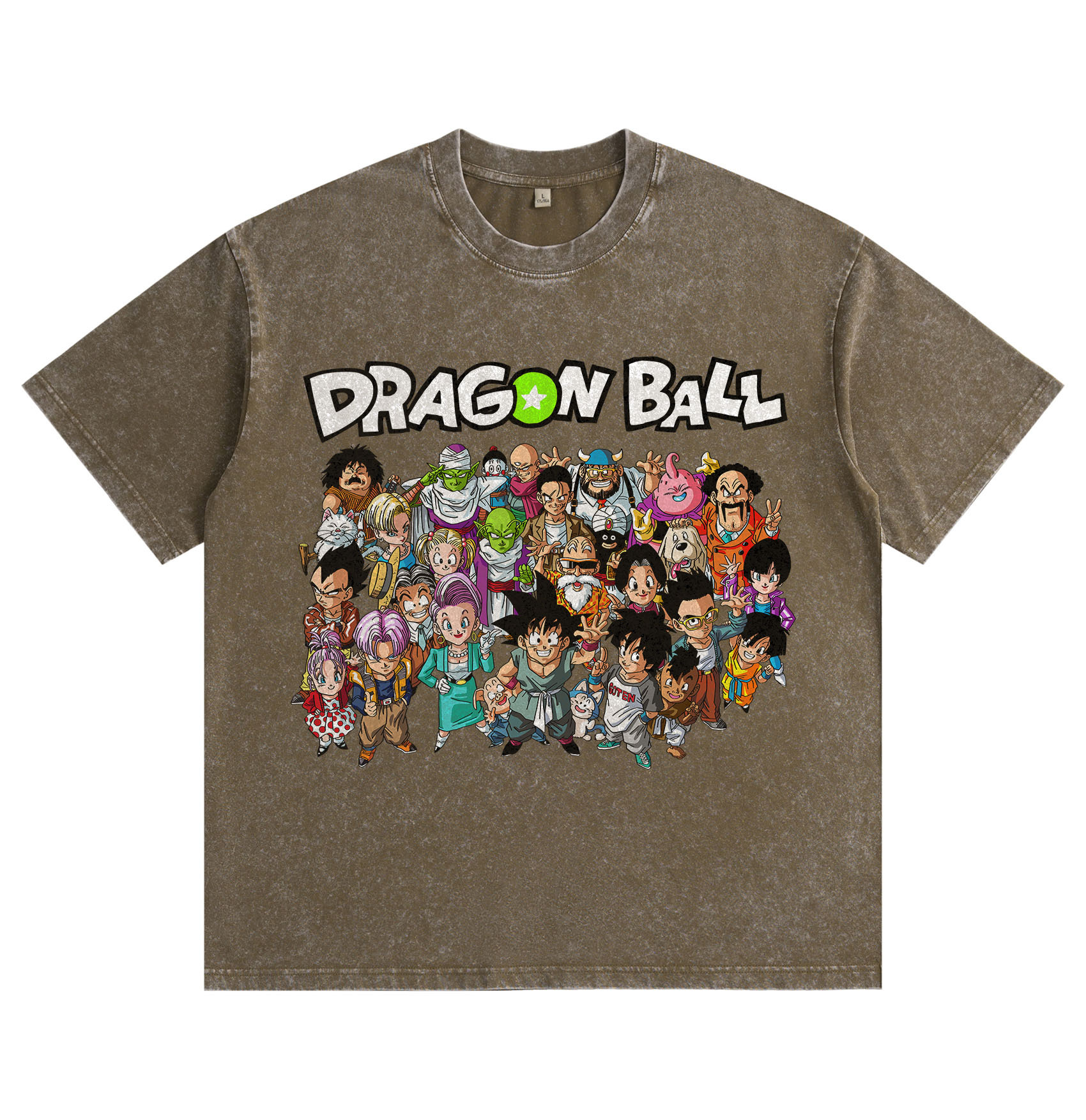 "Dragon Ball" Chibi Group Shot — Washed & Distressed T-Shirt