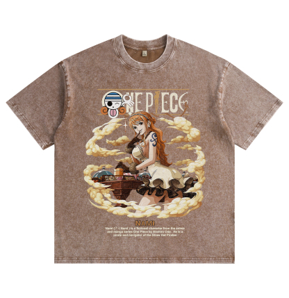 One Piece Nami  washed T-shirt