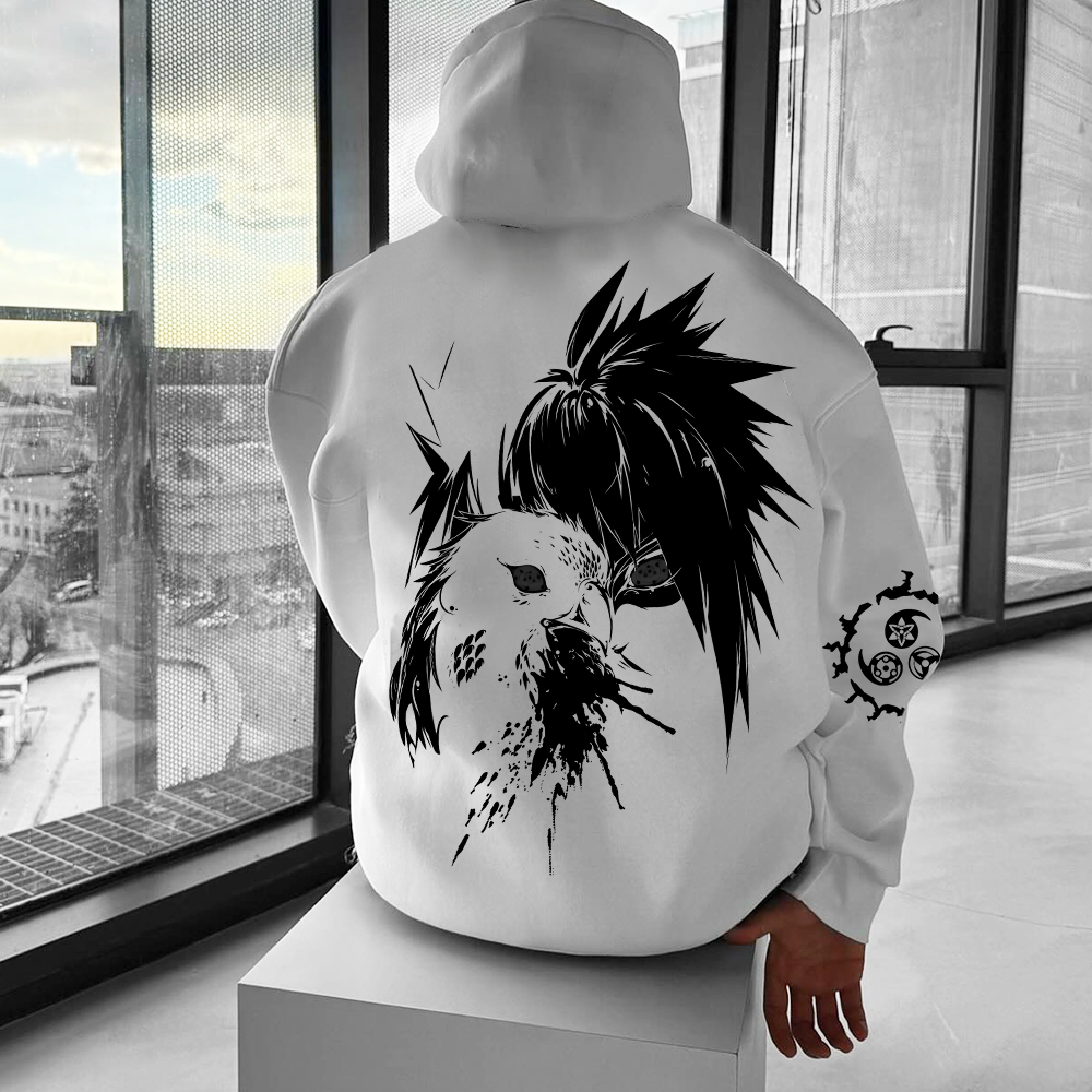 Unisex Oversized Anime “Naruto” Print Hoodie