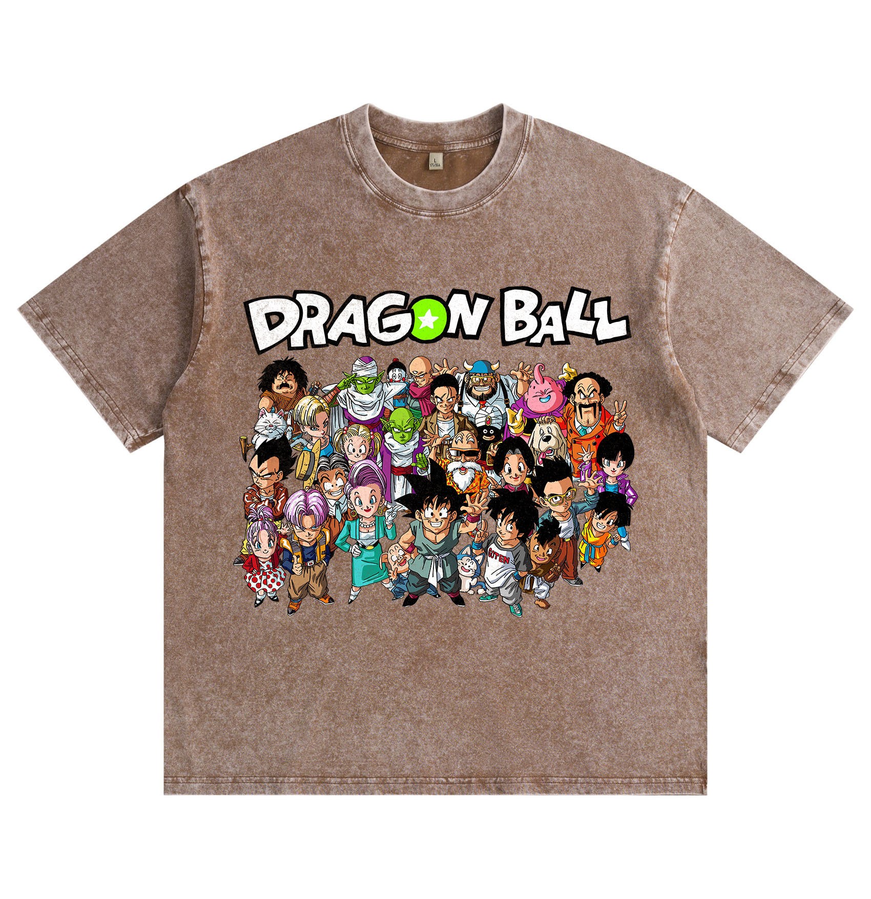 "Dragon Ball" Chibi Group Shot — Washed & Distressed T-Shirt