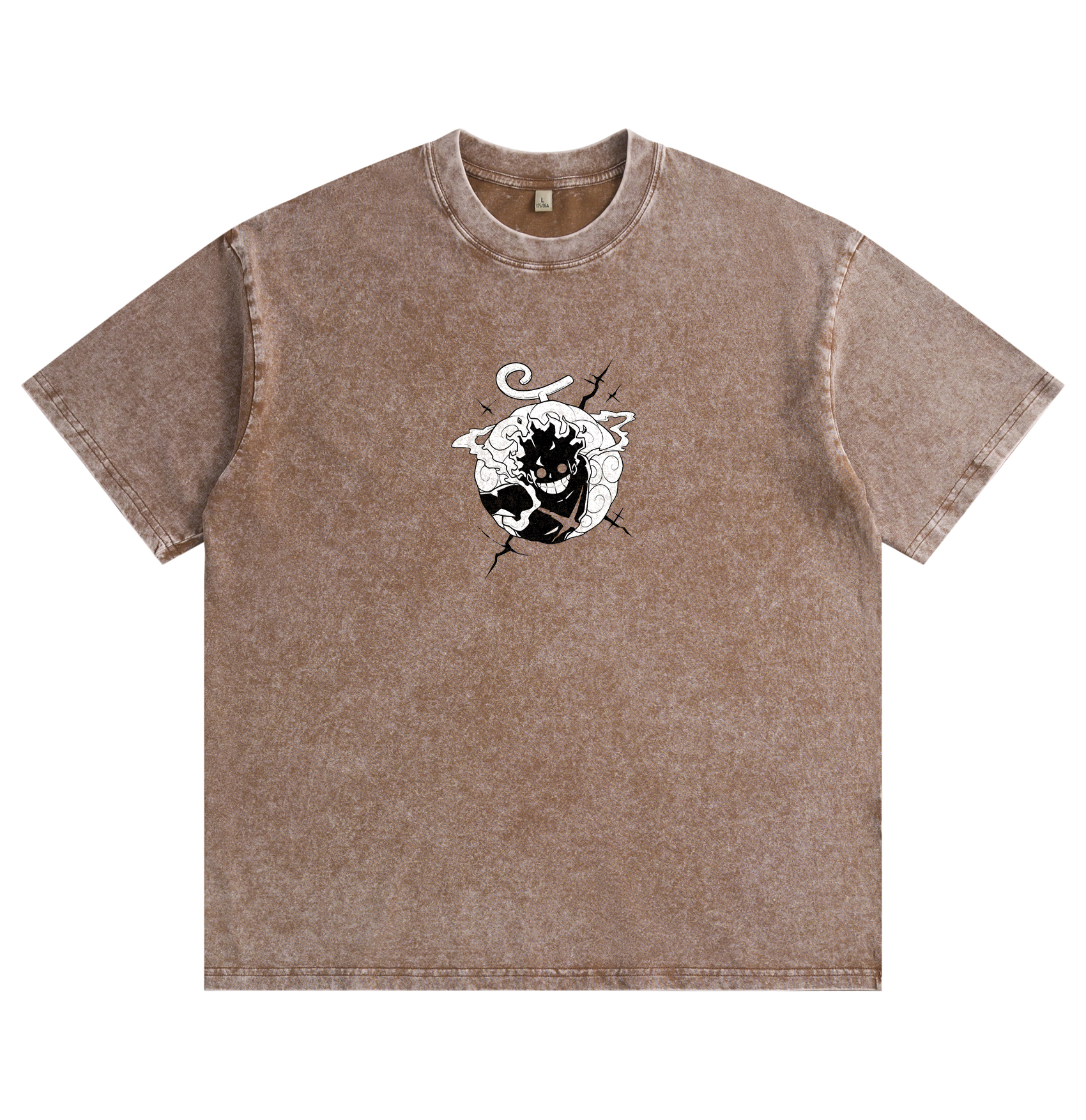 One Piece Luffy Gear 5 Distressed Washed T-Shirt