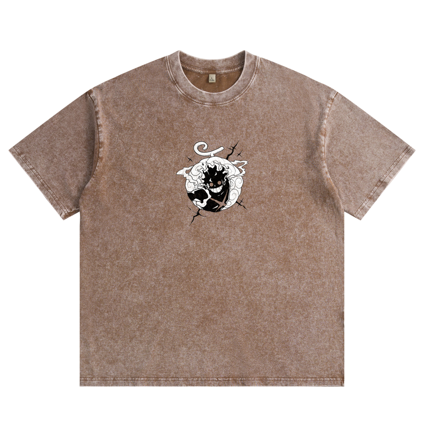 One Piece Luffy Gear 5 Distressed Washed T-Shirt