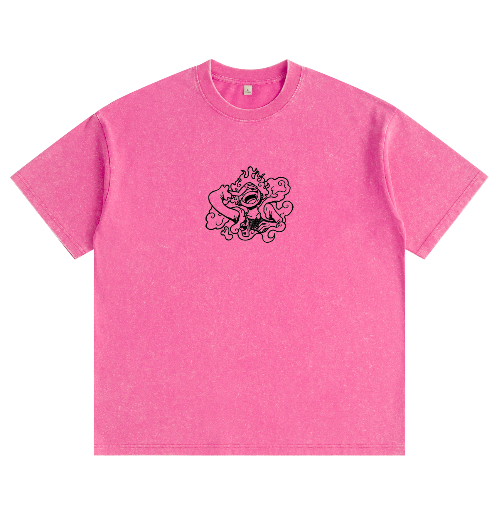 One Piece Luffy Gear 5 Distressed Washed T-Shirt