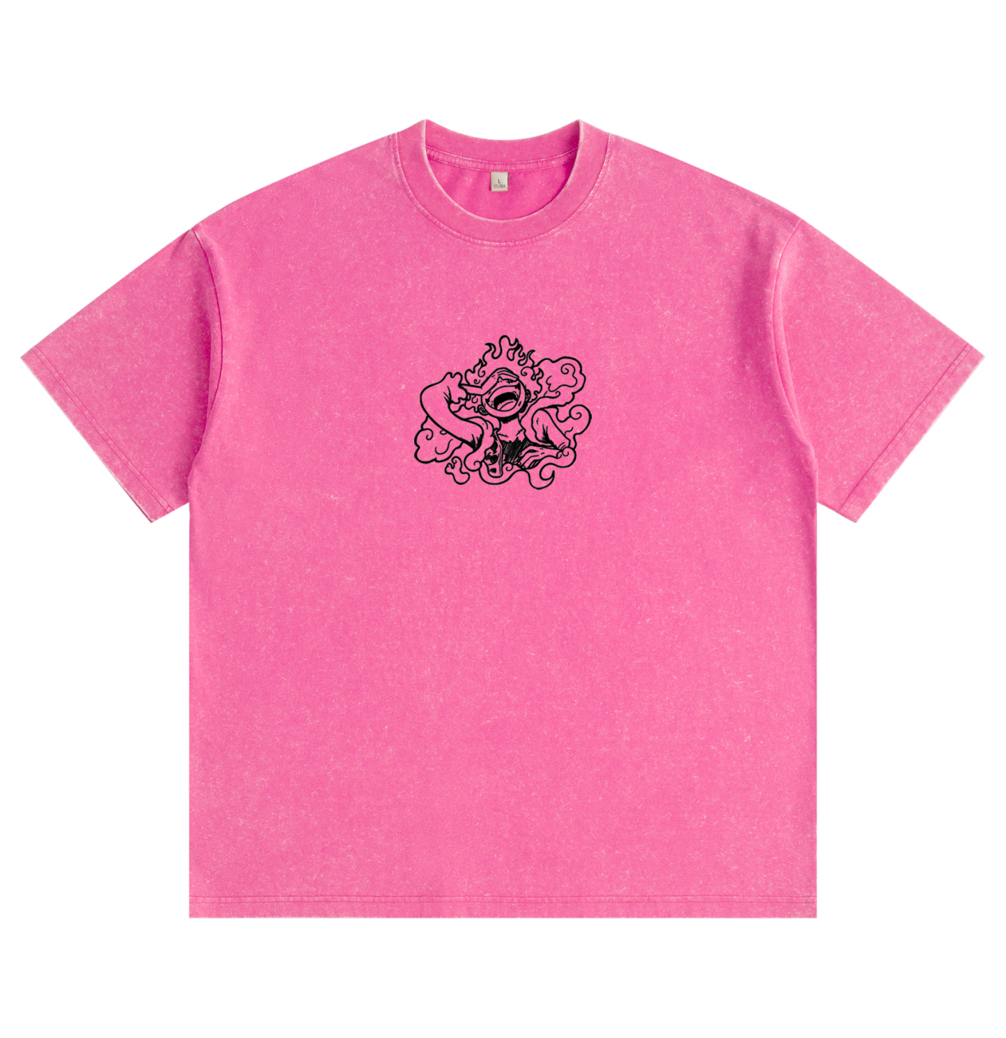 One Piece Luffy Gear 5 Distressed Washed T-Shirt