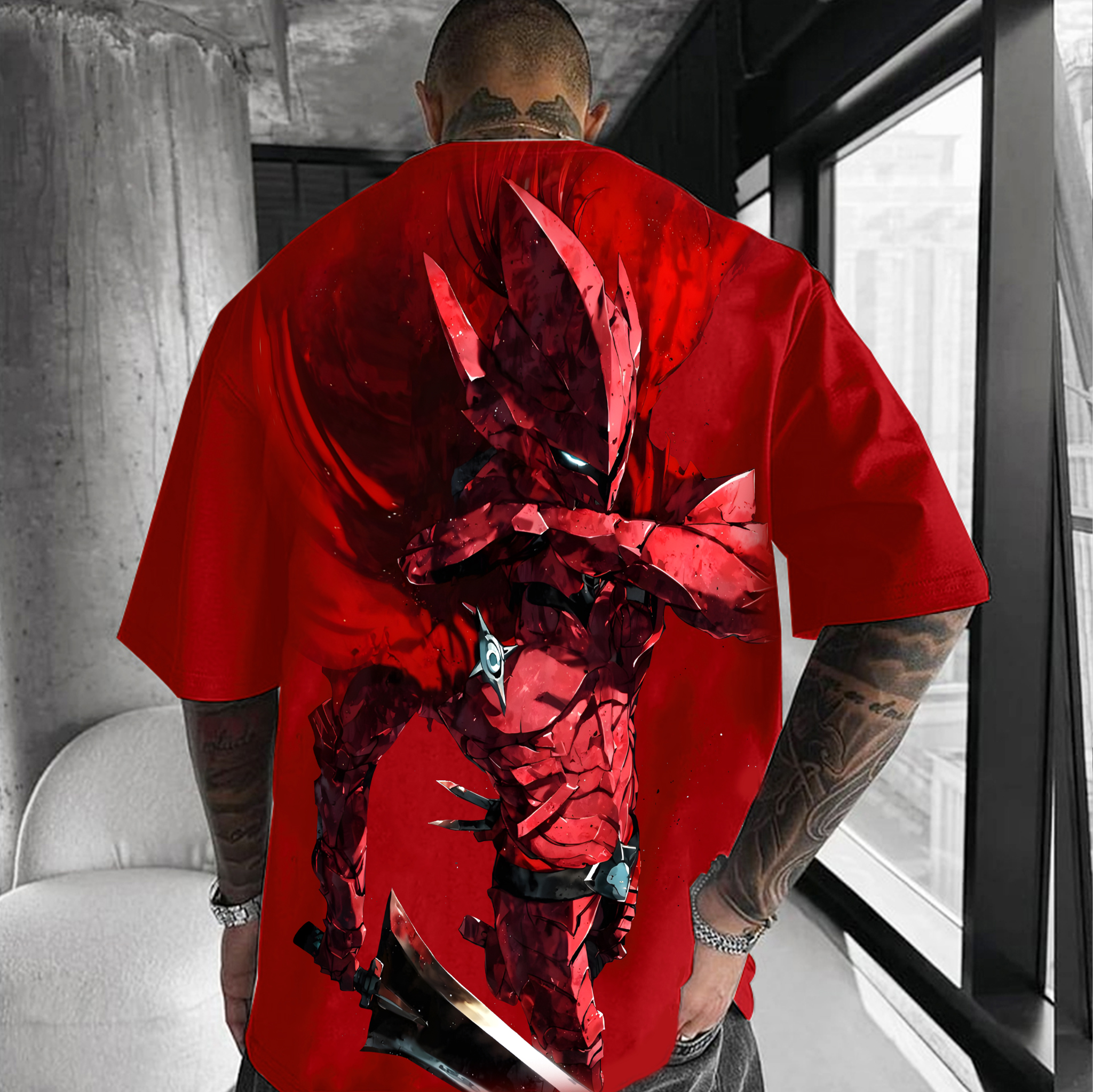 Solo Leveling Igris Unisex Anime Inspired Vintage T-Shirt-AnimeClothe