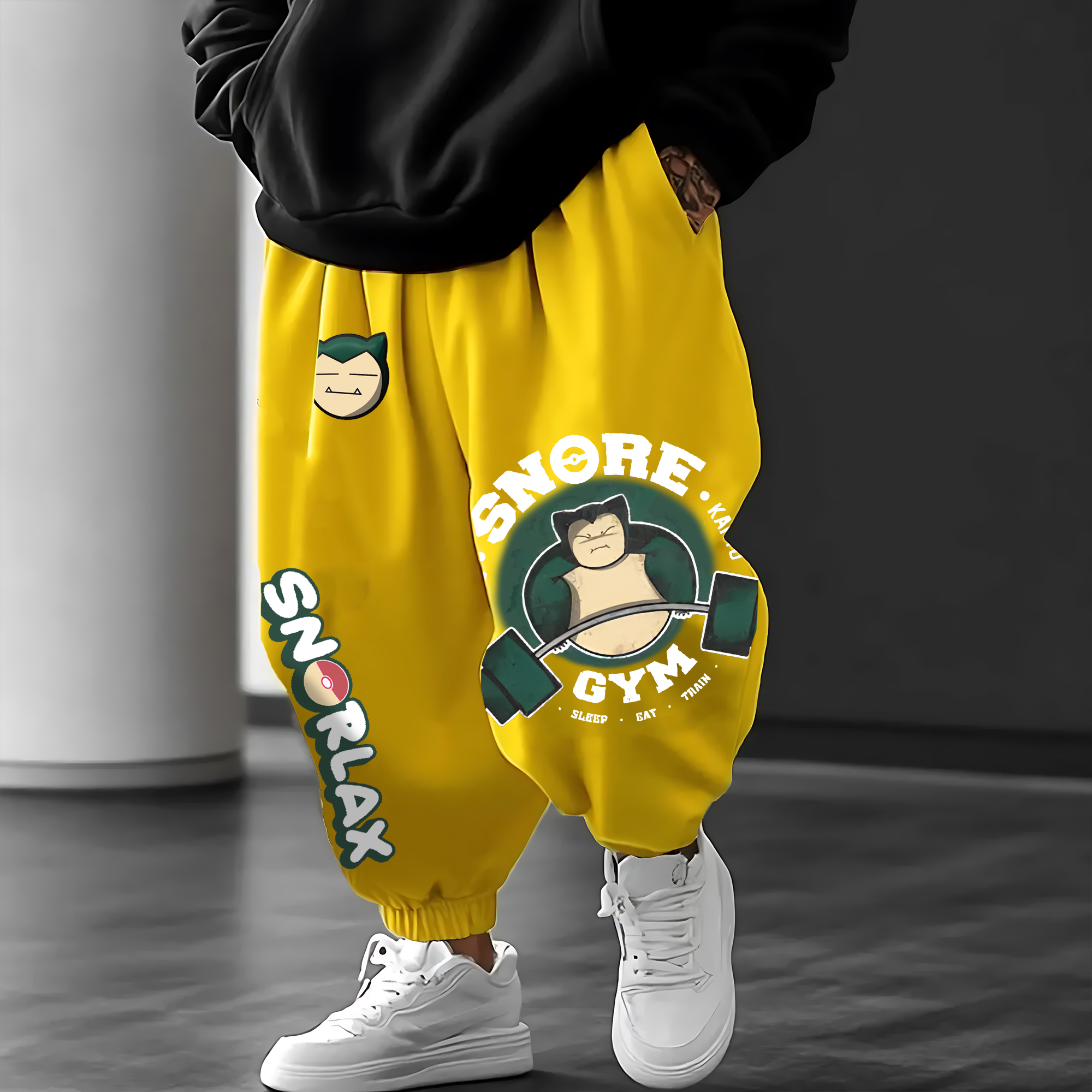 Unisex   Casual Anime Streetwear Pants-AnimeClothe