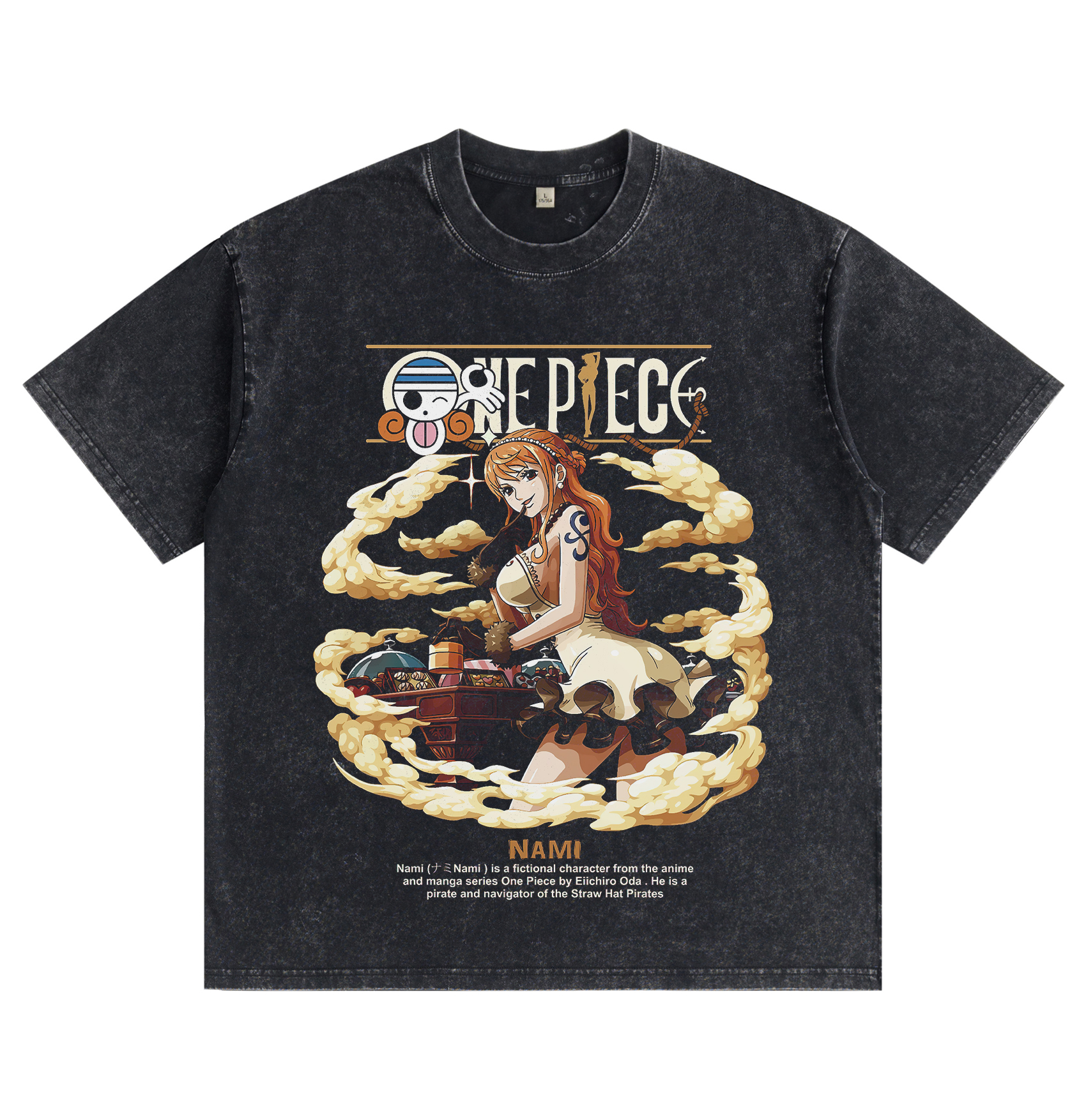 One Piece Nami  washed T-shirt